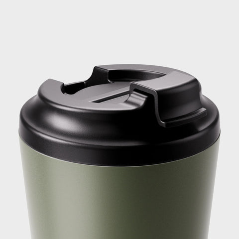 made by Fressko Camino Khaki 12oz Reusable Cup