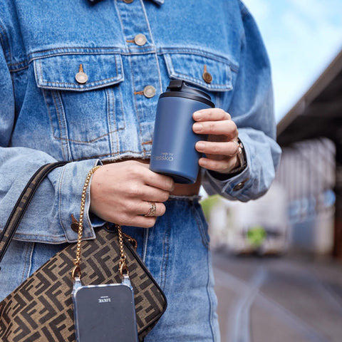 made by Fressko Bino Denim 8oz Reusable Cup