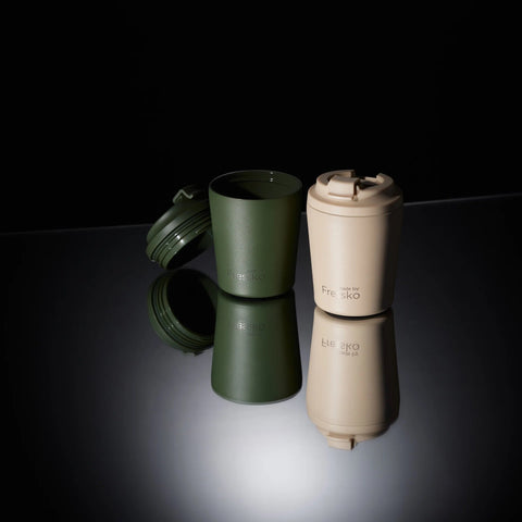 made by Fressko Piccolo Khaki 4oz Ceramic Reusable Cup