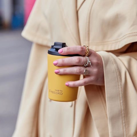 made by Fressko Camino Canary 12oz Reusable Cup